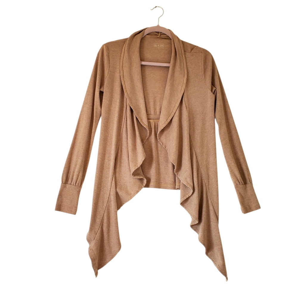 Converse One Star‎ Tan Open Sweater Knit Wrap Size XS Women